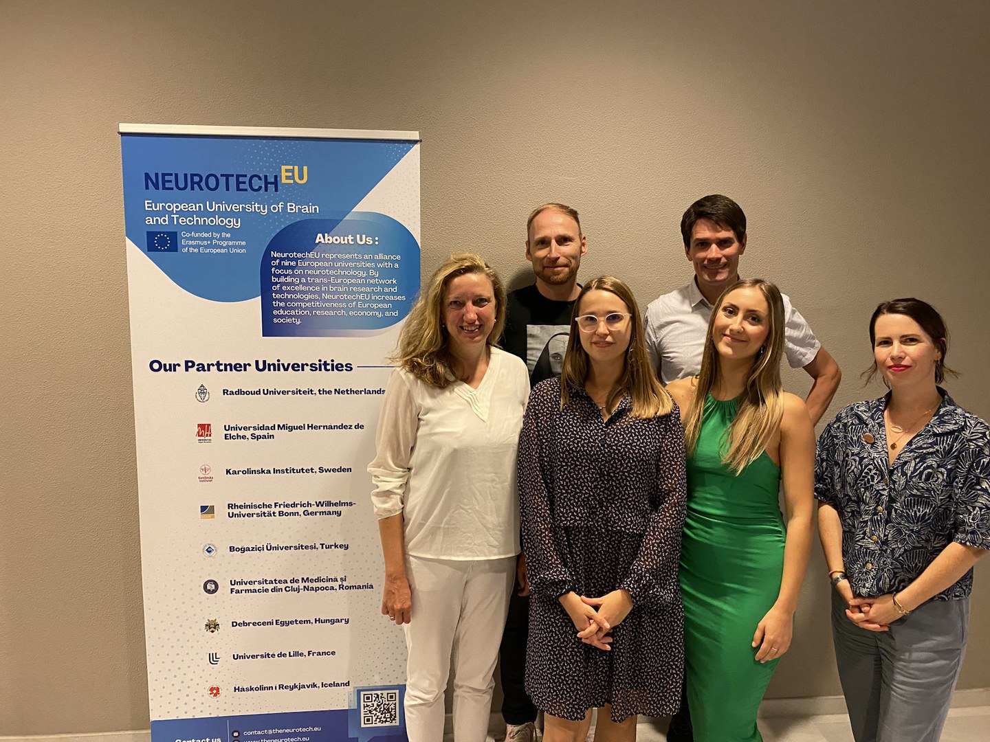 Delegates at the Technological and Societal Innovation Summit 2023 from the University of Bonn — Sandra Speer, Martin Reuter, Carina Beuck, Ullrich Ettinger, Elena Bonilla Aparicio, Sarah Monreal (from left to right))