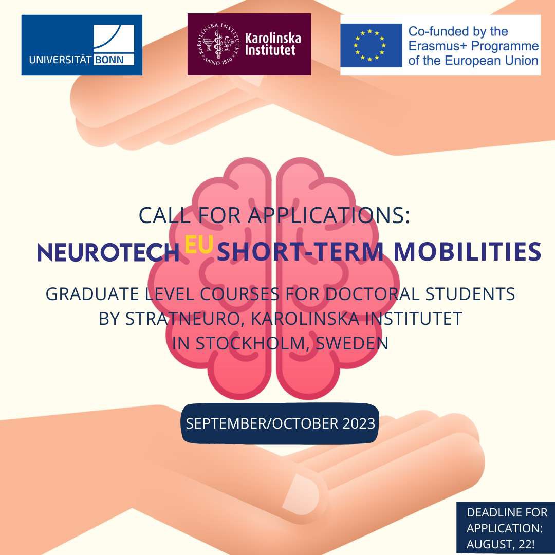 Call for Applications: NeurotechEU short-term mobilities by StratNeuro